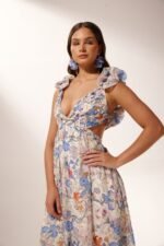 Cut-out Ruffle Maxi Dress - Image 12