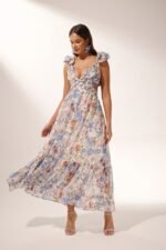 Cut-out Ruffle Maxi Dress - Image 13