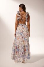 Cut-out Ruffle Maxi Dress - Image 14