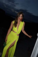 V-neck High Slit Maxi Dress - Image 4