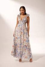 Cut-out Ruffle Maxi Dress - Image 11