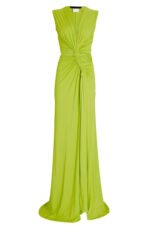 V-neck High Slit Maxi Dress - Image 6