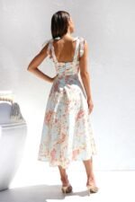 Printed Strap Midi Dress - Image 10