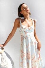 Printed Strap Midi Dress - Image 8