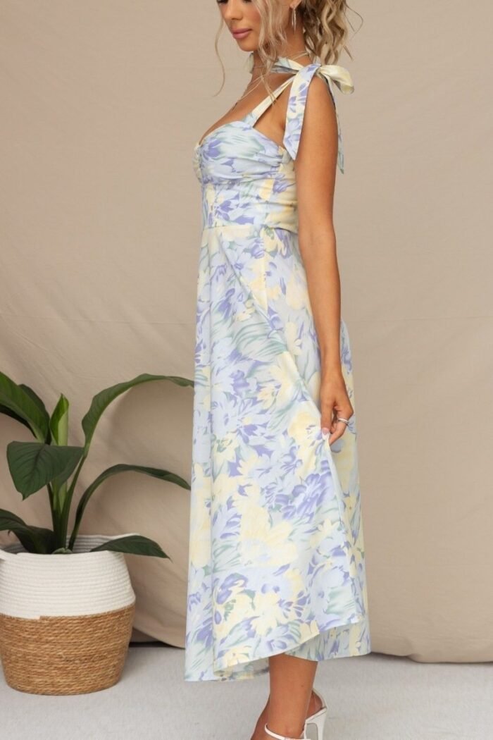 Printed Strap Midi Dress - Image 3