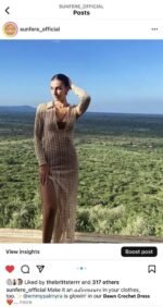 V-neck Collared Crochet Maxi Dress - Image 5