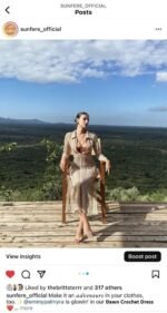 V-neck Collared Crochet Maxi Dress - Image 6