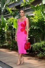 Floral Printed Cut-out Midi Dress - Image 2