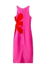 Floral Printed Cut-out Midi Dress - Image 7