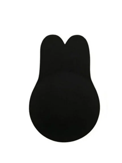 Black silicone breast lift cover front view