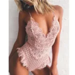 Sexy Backless Lace Bodysuit