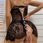 Backless Lace Slip Nightdress