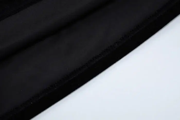Elegant Black Velvet Cutout Evening Gown – Feather Cuff Detail - Image 14