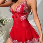 Romantic Lace Babydoll Lingerie Set