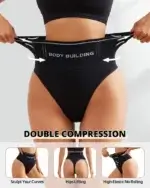 Tummy Control Shapewear High-Waisted Thong Seamless Slimming Panties & Butt Lift Comfort Fit Body Shaper - Image 6