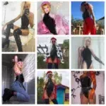 Black PU Leather Halter Bodysuit with Eyelet Lace-Up Sides - Image 14