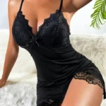 Sexy Lace Slip Nightdress Set