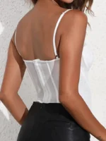 Elegant Lace Corset Bustier Top - Image 13
