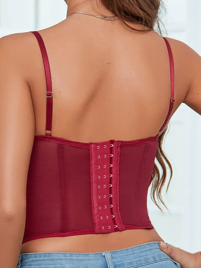 Elegant Lace Corset Bustier Top - Image 17