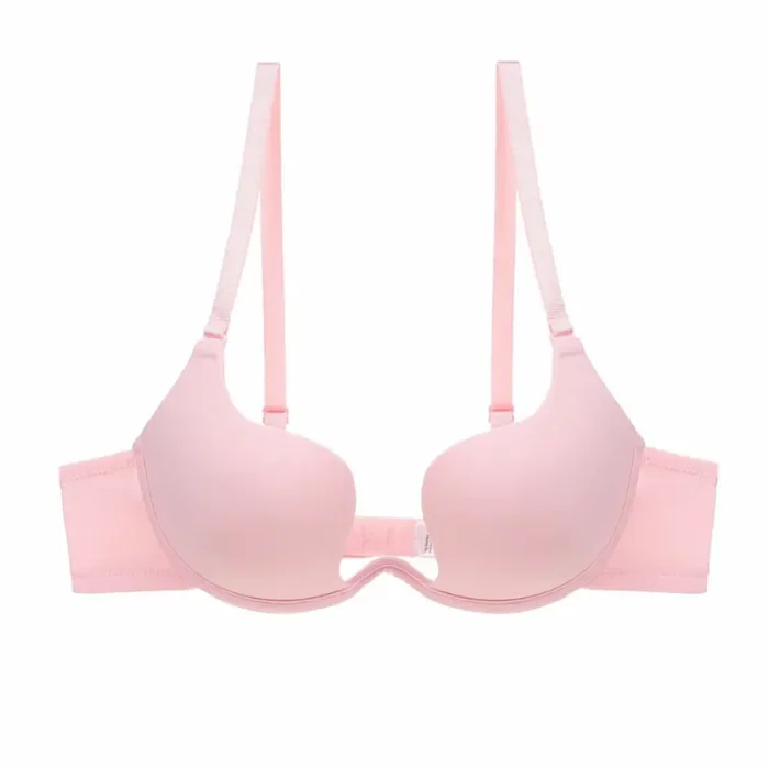 Ultra-Deep U Plunge Push-Up Bra – Backless Seamless Lift - Image 17