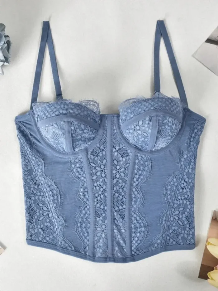 Elegant Lace Corset Bustier Top - Image 5