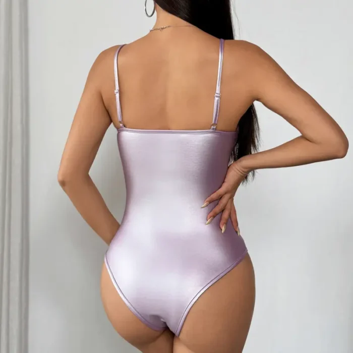 Shimmer Sequin Cup Satin Bodysuit - Image 15