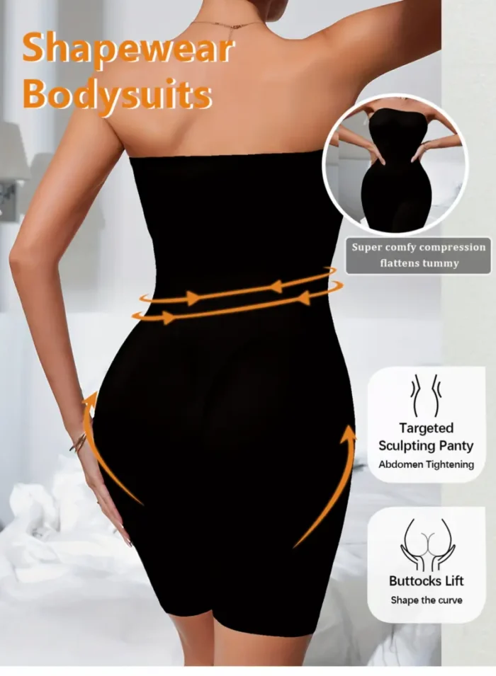 Seamless Strapless Body Shaper Shapewear Bodysuits - Image 10