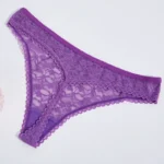 Sexy Sheer Lace Thong Panties - Image 13
