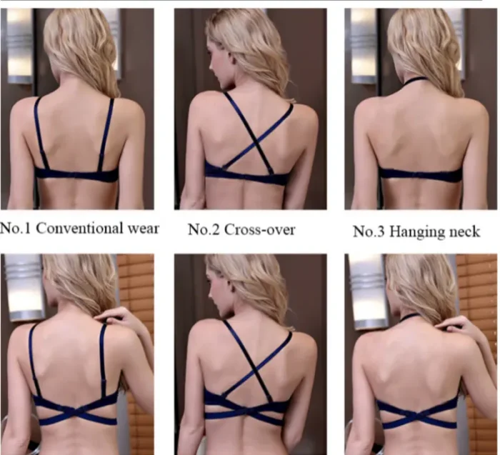 Ultra-Deep U Plunge Push-Up Bra – Backless Seamless Lift - Image 3