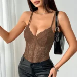 Sexy Sheer Floral Lace Bodysuit Lingerie With Underwire Support - Image 22