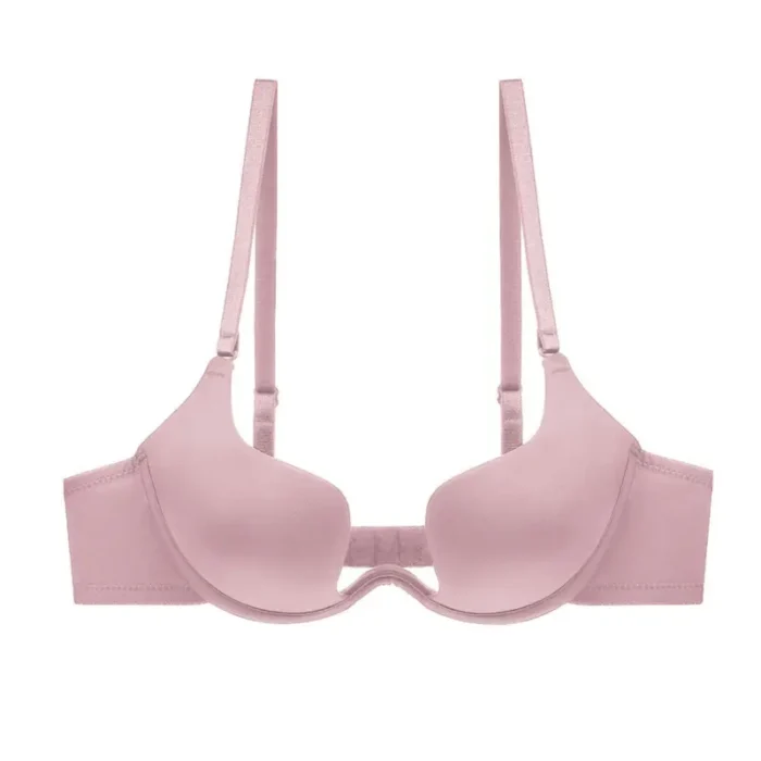 Ultra-Deep U Plunge Push-Up Bra – Backless Seamless Lift - Image 16