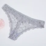 Sexy Sheer Lace Thong Panties - Image 10