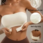 Front Closure Strapless Bandeau Comfortable Wireless Bra