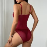 Sexy Sheer Floral Lace Bodysuit Lingerie With Underwire Support - Image 25