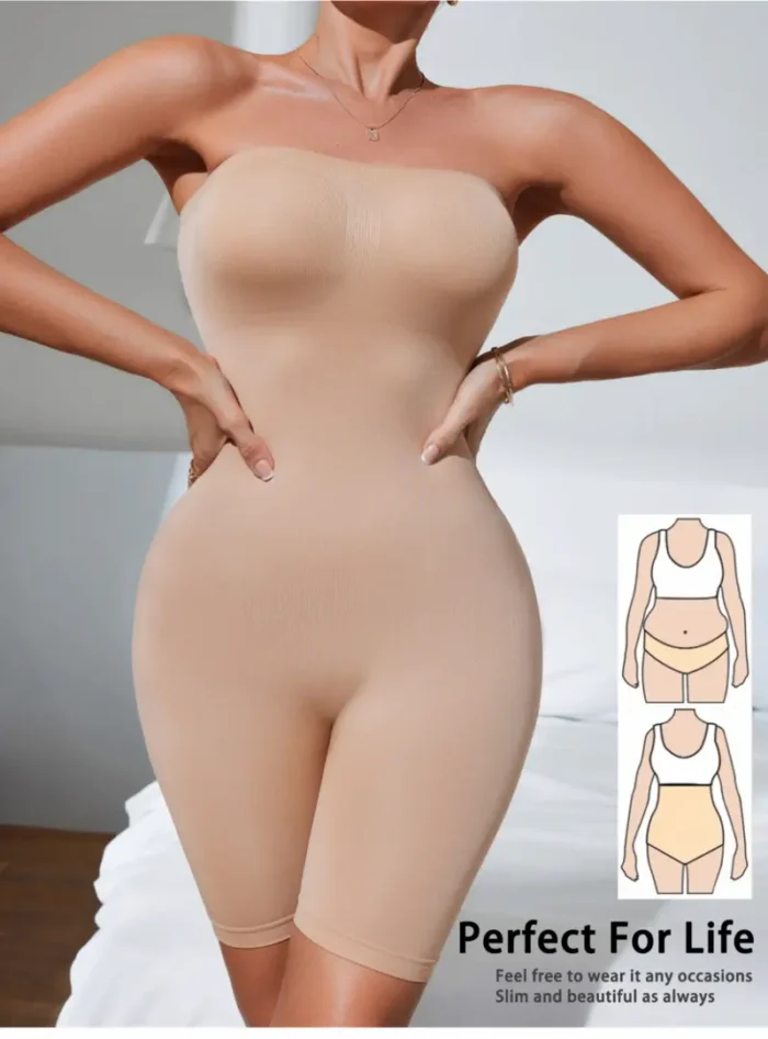 Seamless Strapless Body Shaper Shapewear Bodysuits - Image 4