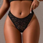 Sexy Sheer Lace Thong Panties