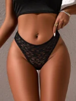 Sexy Sheer Lace Thong Panties