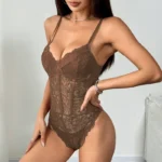 Sexy Sheer Floral Lace Bodysuit Lingerie With Underwire Support - Image 19