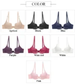 Ultra-Deep U Plunge Push-Up Bra – Backless Seamless Lift - Image 20