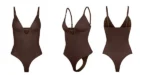Hip Lifting Seamless Shapewear Sexy Deep V Wireless Backless Bodysuit - Image 28