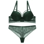 Sexy Lace Strappy Push Up Bra & Panty Lingerie Set - Image 7