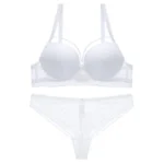 Sexy Lace Strappy Push Up Bra & Panty Lingerie Set - Image 14