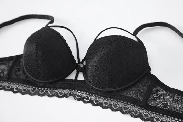 Sexy Lace Strappy Push Up Bra & Panty Lingerie Set - Image 20