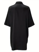 Satin Button-Down Shirt Nightdress - Image 6