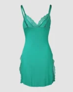 Sexy Lace Babydoll Nightdress – Side Slit Slip Lingerie with Thong - Image 24