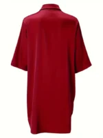 Satin Button-Down Shirt Nightdress - Image 16