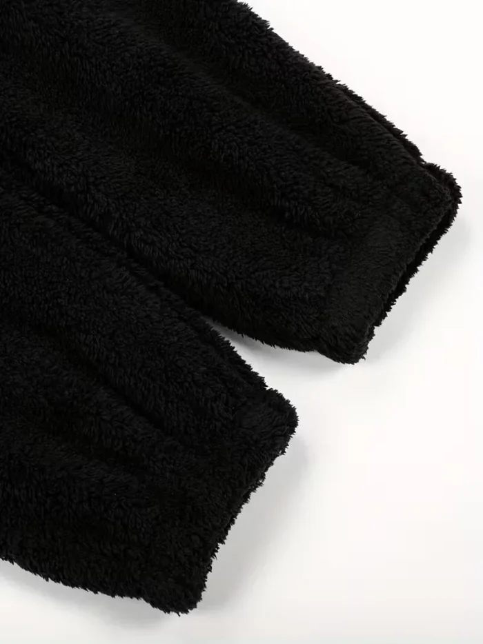 Cozy Fuzzy Hooded Onesie Pajamas for Women – Long Sleeve Zip Up Jumpsuit Sleepwear - Image 16