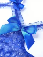 Sexy Floral Lace Trim Open Bust Crotchless Teddy Lingerie - Image 20