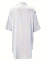Satin Button-Down Shirt Nightdress - Image 21