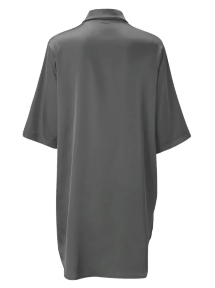 Satin Button-Down Shirt Nightdress - Image 25